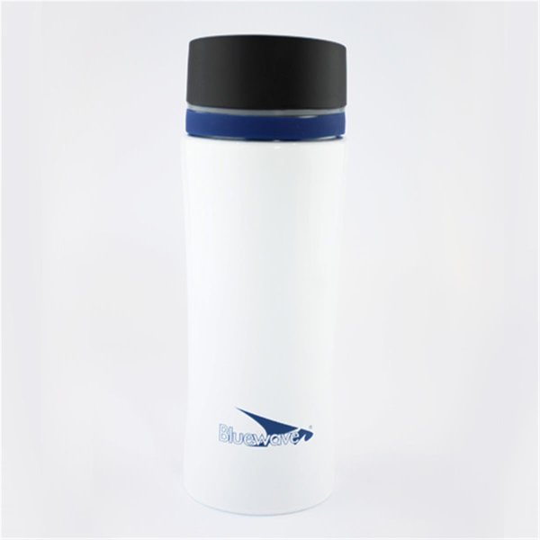 Bluewave Lifestyle D2 Double Wall Stainless Steel Insulated Tumbler Mug Winter White 12 oz PKDB35AWhite